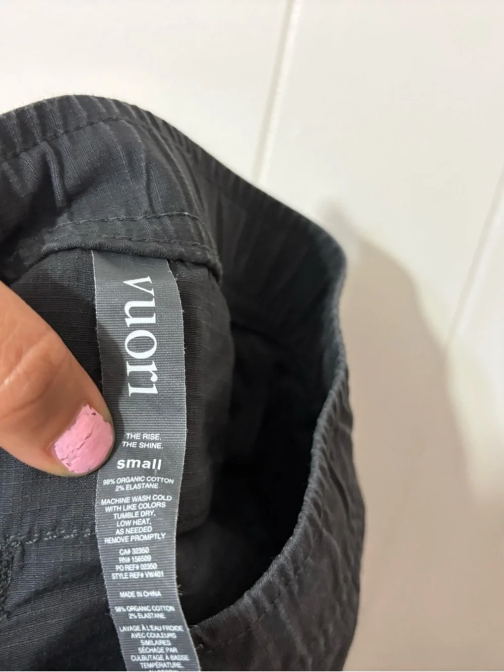 Vuori Ripstop Pants Womens Gray Jogger Hiking Travel Size Small S Drawstring - Picture 10 of 11